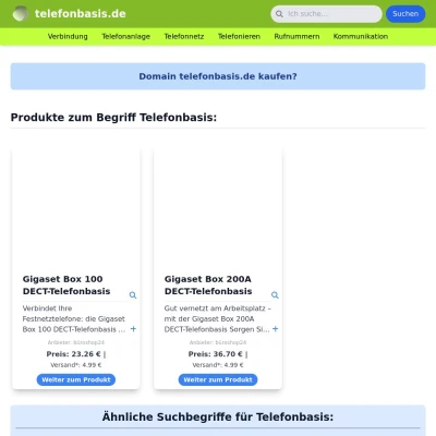 Screenshot telefonbasis.de