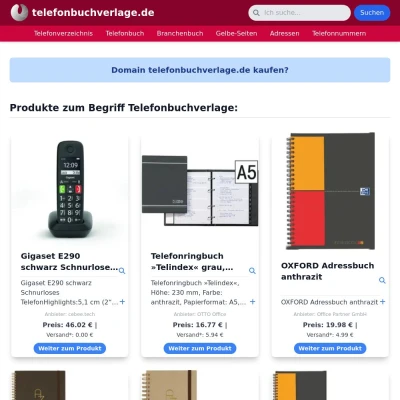 Screenshot telefonbuchverlage.de