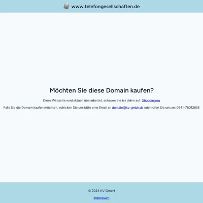 Screenshot telefongesellschaften.de