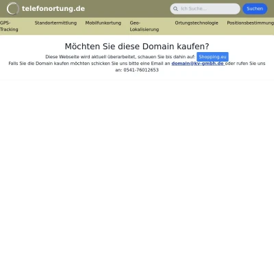 Screenshot telefonortung.de