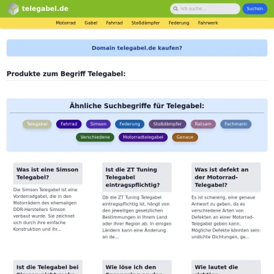 Screenshot telegabel.de