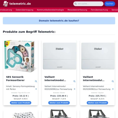 Screenshot telemetric.de