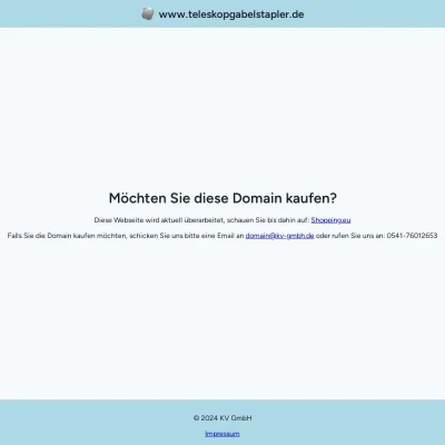 Screenshot teleskopgabelstapler.de