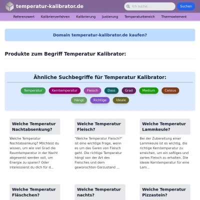 Screenshot temperatur-kalibrator.de