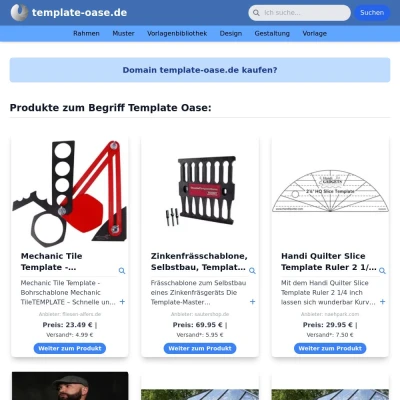 Screenshot template-oase.de