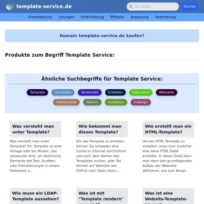 Screenshot template-service.de