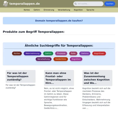 Screenshot temporallappen.de