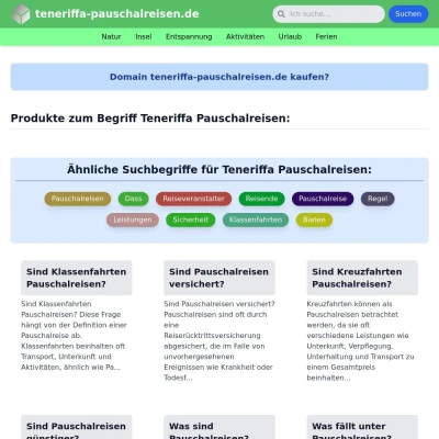 Screenshot teneriffa-pauschalreisen.de