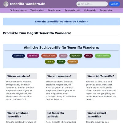 Screenshot teneriffa-wandern.de