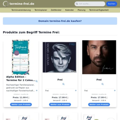 Screenshot termine-frei.de