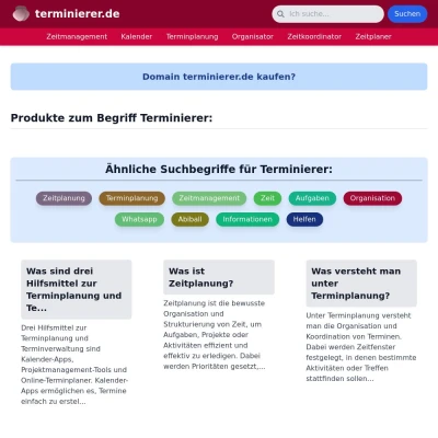 Screenshot terminierer.de