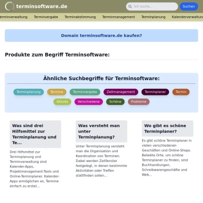 Screenshot terminsoftware.de