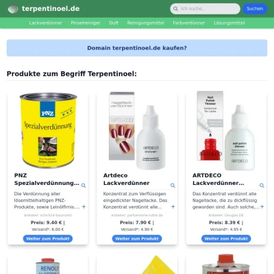 Screenshot terpentinoel.de
