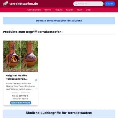 Screenshot terrakottaofen.de