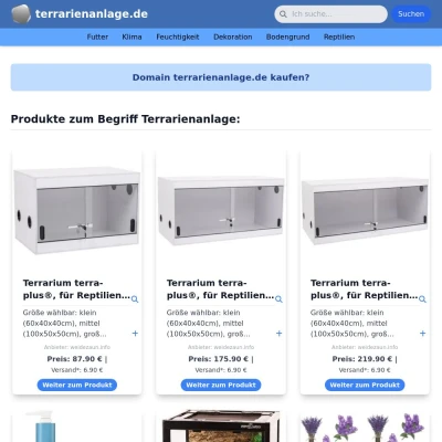 Screenshot terrarienanlage.de