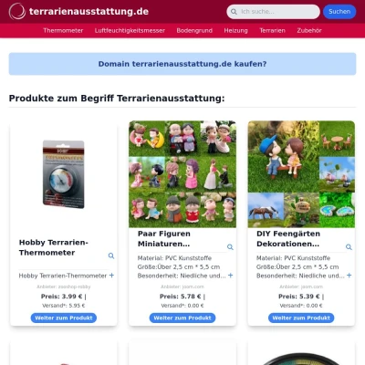 Screenshot terrarienausstattung.de