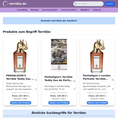 Screenshot terrible.de