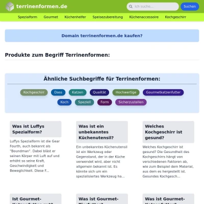 Screenshot terrinenformen.de