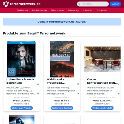 Screenshot terrornetzwerk.de