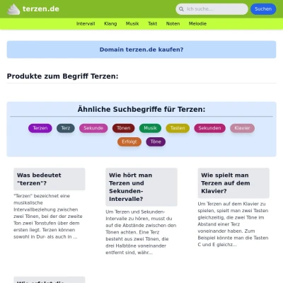 Screenshot terzen.de