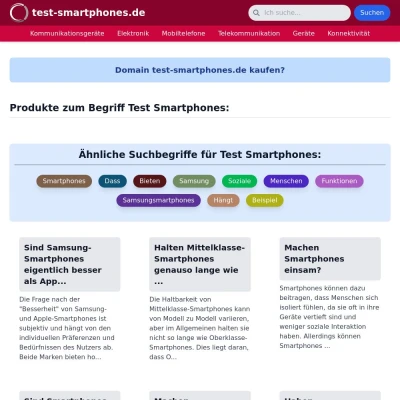 Screenshot test-smartphones.de