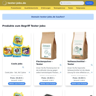 Screenshot tester-jobs.de