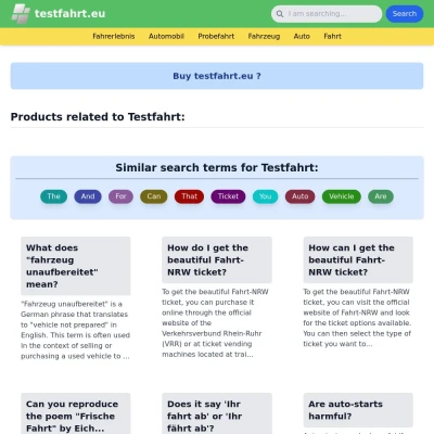 Screenshot testfahrt.eu