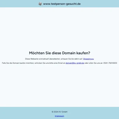 Screenshot testperson-gesucht.de