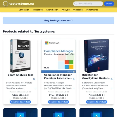 Screenshot testsysteme.eu