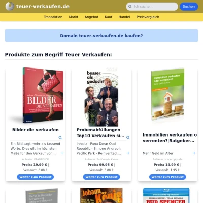 Screenshot teuer-verkaufen.de