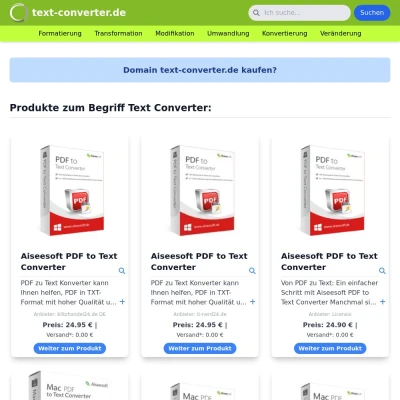 Screenshot text-converter.de