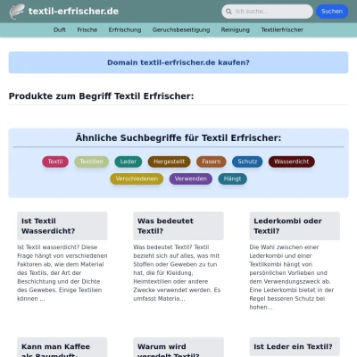 Screenshot textil-erfrischer.de