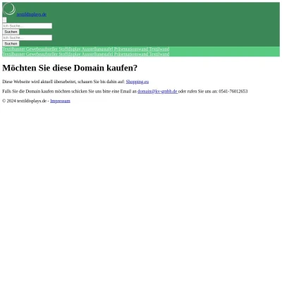 Screenshot textildisplays.de