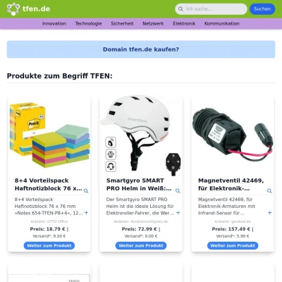 Screenshot tfen.de