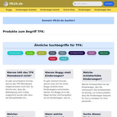 Screenshot tfk24.de