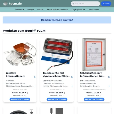 Screenshot tgcm.de
