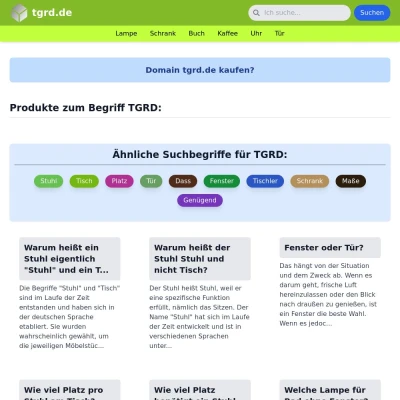 Screenshot tgrd.de