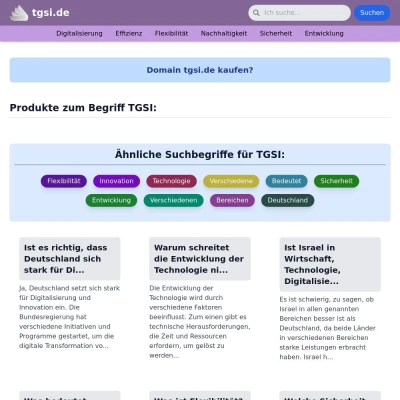 Screenshot tgsi.de