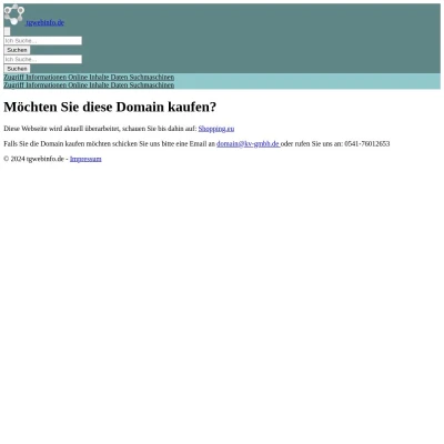 Screenshot tgwebinfo.de