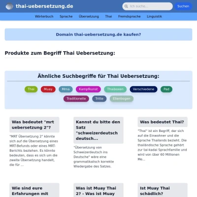 Screenshot thai-uebersetzung.de