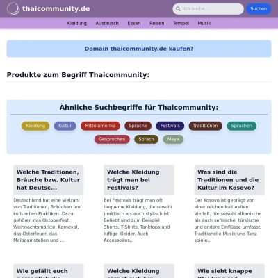 Screenshot thaicommunity.de