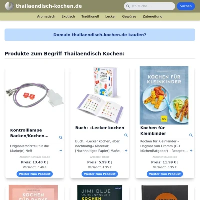 Screenshot thailaendisch-kochen.de