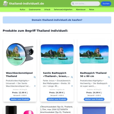 Screenshot thailand-individuell.de