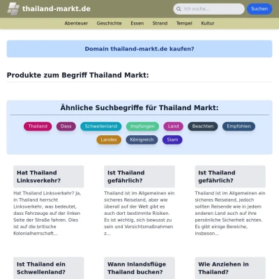 Screenshot thailand-markt.de