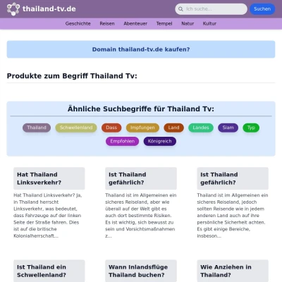 Screenshot thailand-tv.de