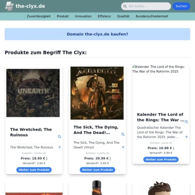 Screenshot the-clyx.de