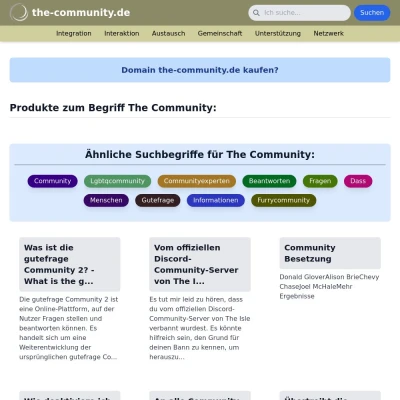 Screenshot the-community.de