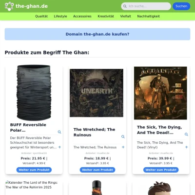 Screenshot the-ghan.de
