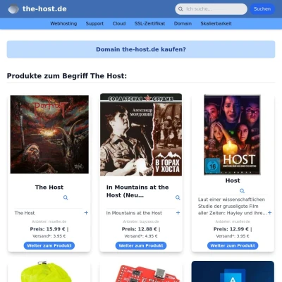 Screenshot the-host.de