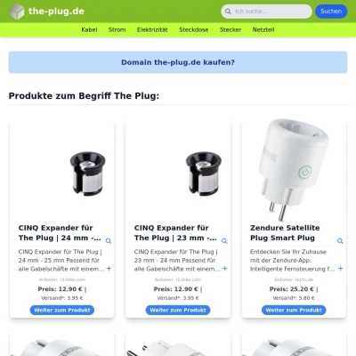 Screenshot the-plug.de